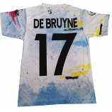 Manchester City 2021/22 váltó mezgarnitúra De Bruyne felirattal