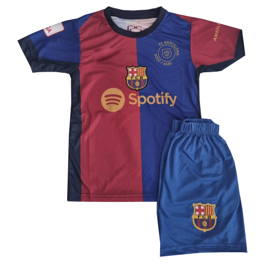 Barcelona 2024-es gyerek mezgarnitúra Lewandowski felirattal