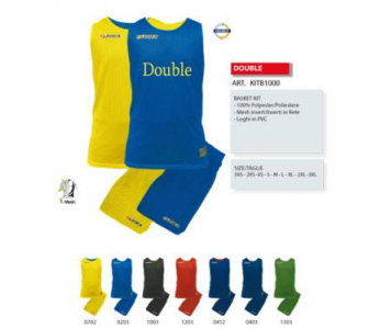Legea Double kosárlabda k.kék/sárga mezgarnitúra csomagban 12 db