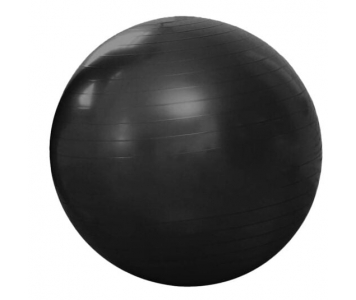 Gimnasztikai labda, fekete, PVC, 45cm, Salta