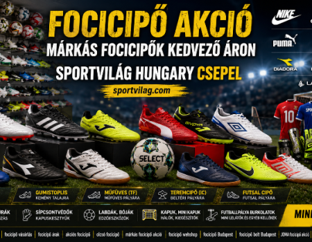 Focicipő vásárlás olcsón – Akciós focicipők minden korosztálynak