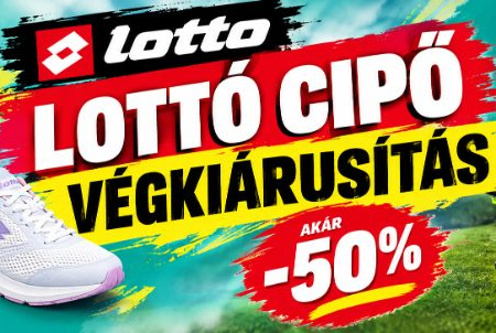 LOTTÓ SPORTCIPŐ VÉGKIÁRUSÍTÁS!