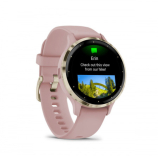 Garmin Venu 3s Soft Gold / Dust Rose Szilikon szíjjal