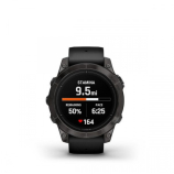 Garmin Epix Pro (Gen2) Sapphire 47mm Karbonszürke DLC - fekete szilikon szíjjal pulzusmérő óra