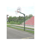 Streetball állvány lebetonozható 90x120 cm palánk 120 cm benyúlás, porfestett