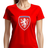 Csehország szurkolói női pamut póló