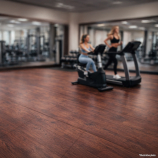 Súlyzószőnyeg inSPORTline Luxteko Flat 100x100x1,5 cm, védi a padlót a sérülésektől, vízálló, könnyű karbantartás - fa