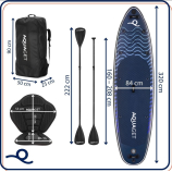 AQUAGET 2026 SUP DESZKA 320 cm 180 kg terhelhetőség