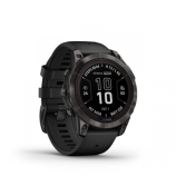 Garmin fenix 7X Pro Sapphire Solar Carbon Gray DLC Fekete Szíjjal pulzusmérő óra