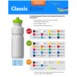 Kulacs Classic 800 ml tetszőleges emblémával tetszőleges színben