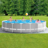INTEX PRISM FRAME Kör alakú medence 610 x 132 cm patronos szűrővel 12V 26756GN