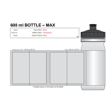 Kulacs  MAX 600 ml saját emblémával tetszőleges színben