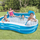 INTEX Swim Center Family Lounge Felfújható medence, 229 x 229 x 66 cm