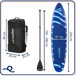 AQUAGET 2026 SUP DESZKA 350 cm 150 kg terhelhetőség