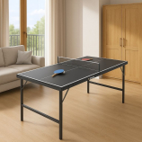 Összecsukható mini pingpong asztal kiegészítőkkel 152 x 71 cm