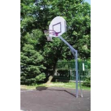 Streetball állvány lebetonozható 90x120 cm palánk 120 cm benyúlás, porfestett