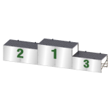 Eredményhirdető dobogó csapatoknak 296x52 cm