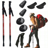 TÚRABOTOK GYALOGLÁSHOZ NORDIC WALKING BOTOK ÁLLÍTHATÓ ÖSSZECSUKHATÓ 2DB