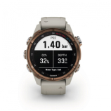 Garmin Descent™ Mk3i - 43mm Bronze PVD Titanium szilikon szíjjal pulzusmérő óra