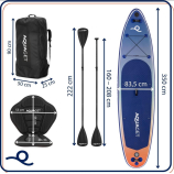 AQUAGET 2026 SUP DESZKA  üléssel 350 cm 220 kg terhelhetőség