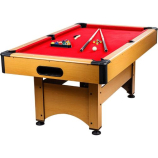 GamesPlanet® Biliárdasztal TRENDLINE Piros 6ft 184 x 108 cm