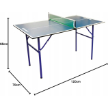 Schildkröt Midi XL összecsukható mini pingpong asztal 
