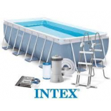 FÉMVÁZAS MEDENCE SZETT 400X200X100 CM INTEX PRISM FRAME 26788