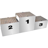 Eredményhirdető Egyéni dobogó Győzteseknek