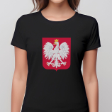 Lengyelország szurkolói női pamut póló