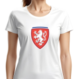Csehország szurkolói női pamut póló