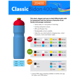 Kulacs Classic 400 ml tetszőleges emblémával tetszőleges színben