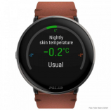 Polar Ignite3 Titanium Sun-Kissed Bronze Barna Bőrszíjjal pulzusmérő óra