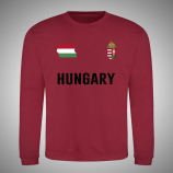 Hungary Címeres Gyerek kerek nyakú pulcsi
