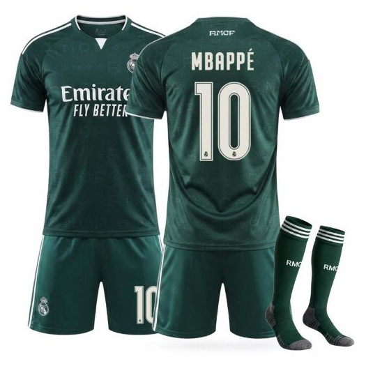 Real M 2026-27  váltó gyermek mezgarnitúra Mbappe felirattal