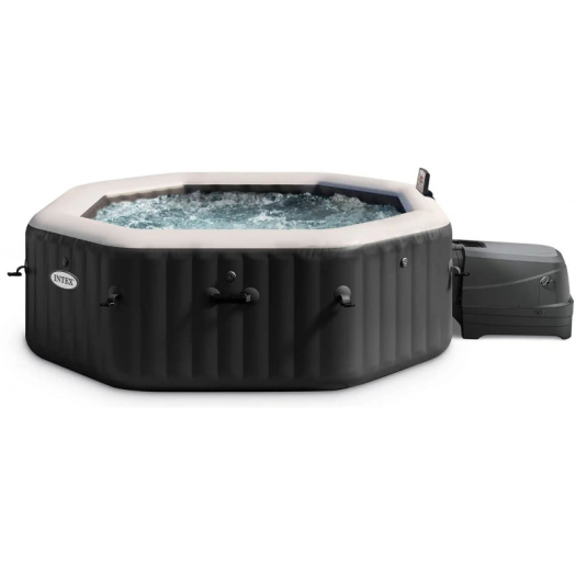 INTEX PureSpa Jet &amp; Bubble Deluxe Octagon Felfújható jakuzzi, 218 x 71 cm 28462