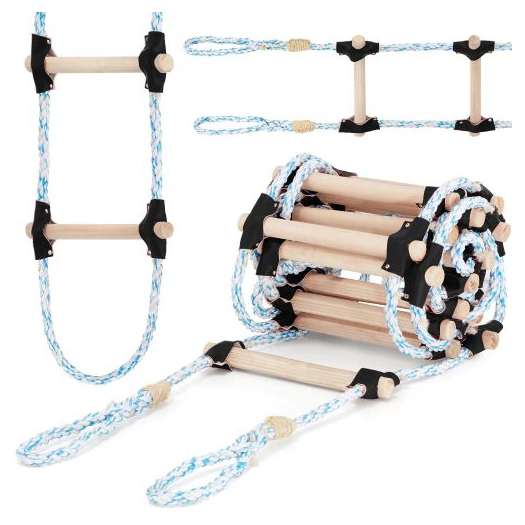 Kötéllétra, 9m, fekete | HIGHER