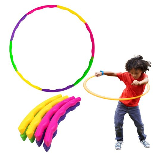 Hula Hop , összecsukható, színes, 7 elemes átmérőjű, 50 cm