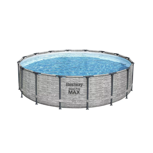 Bestway MONTEGO kőhatású fémvázas medence szett 488 cm x 122 cm