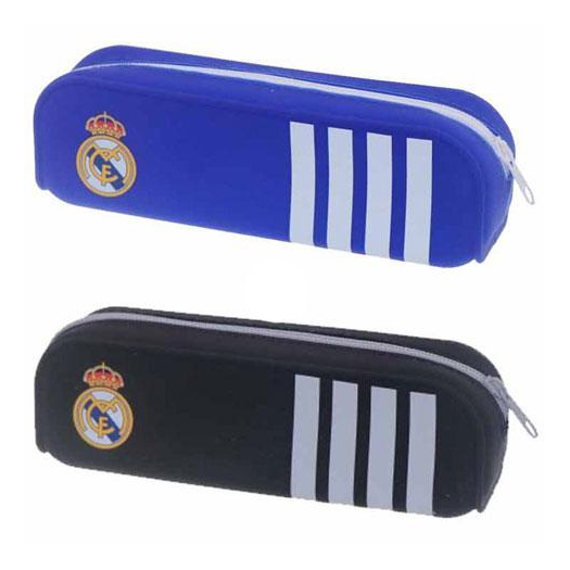 Real Madrid ovális szilikon tolltartó kétféle változatban 20x5x6cm