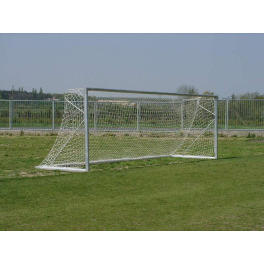7,32x2,44 m, nagypályás focikapu, alumínium ovál profilú, borulásmentes, hordozható