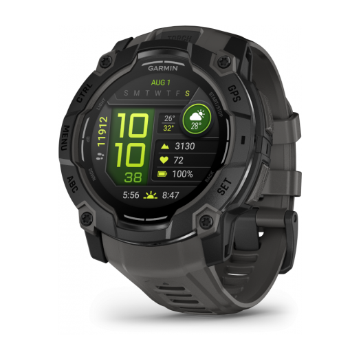 Garmin Instinct 3 50mm, AMOLED Black pulzusmérő óra