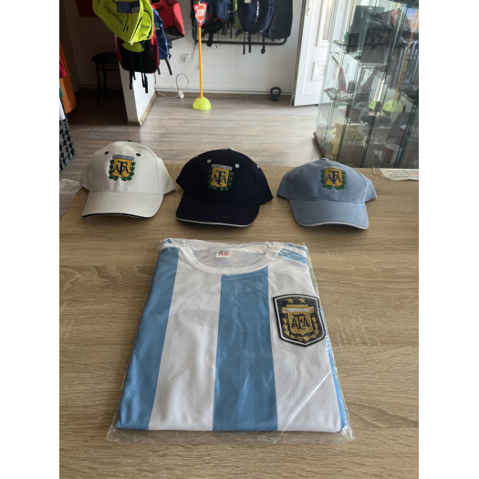 Argentín csomag Messi felnőtt mez+baseball sapka 3 színben