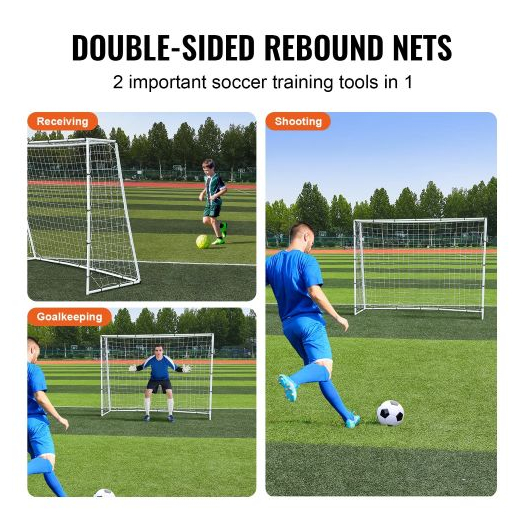  Sport foci visszapattanó fal kétoldalas visszapattanó hálóval és kapuval