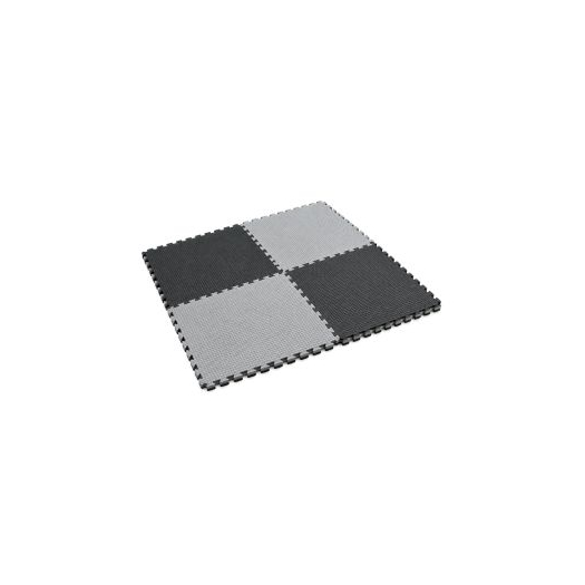 Puzzle tatami sportszőnyeg 100x100x2 cm LEE szürke-fekete