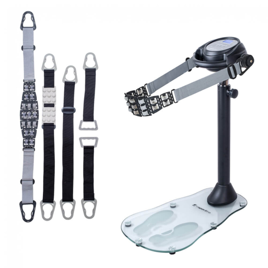 Rezgő masszázs öv inSPORTline TrimBelt, 20 fokozatú rezgésbeállítás, 9 masszázsprogram, 4 féle masszázs öv, üveg talapzat, csúszásmentes lábak