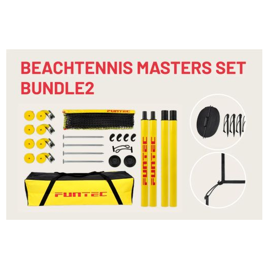 FUNTEC Beachtennis Masters Set Fekete