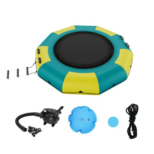 Felfújható vízi ugráló, 396 cm szabadidős vízi trambulin