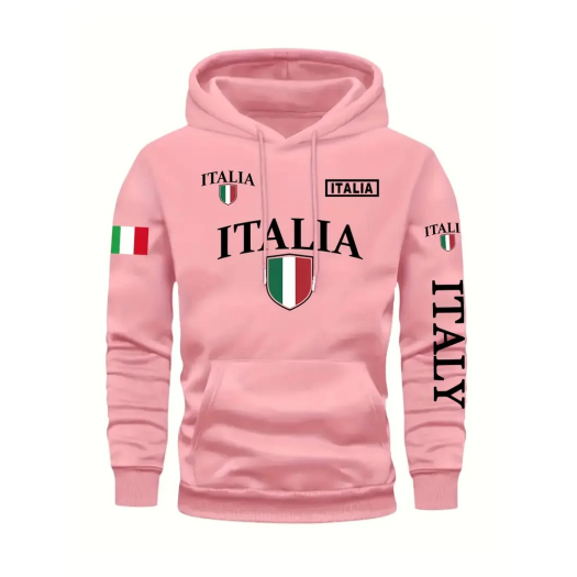Italia kapucnis pulóver