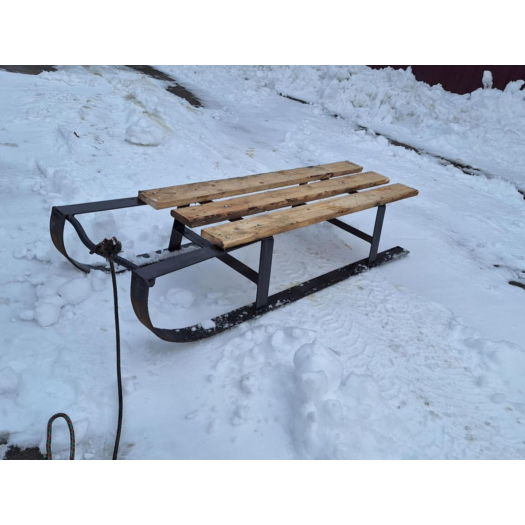 Erős fém szánkó 120 cm hosszú      Új termék! AKCIÓS