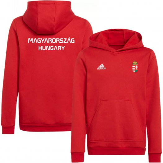 Adidas Magyar felnőtt kapucnis pulóver piros
